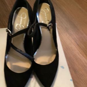 Only worn 1 time black suede pumps! You can dress them up or down